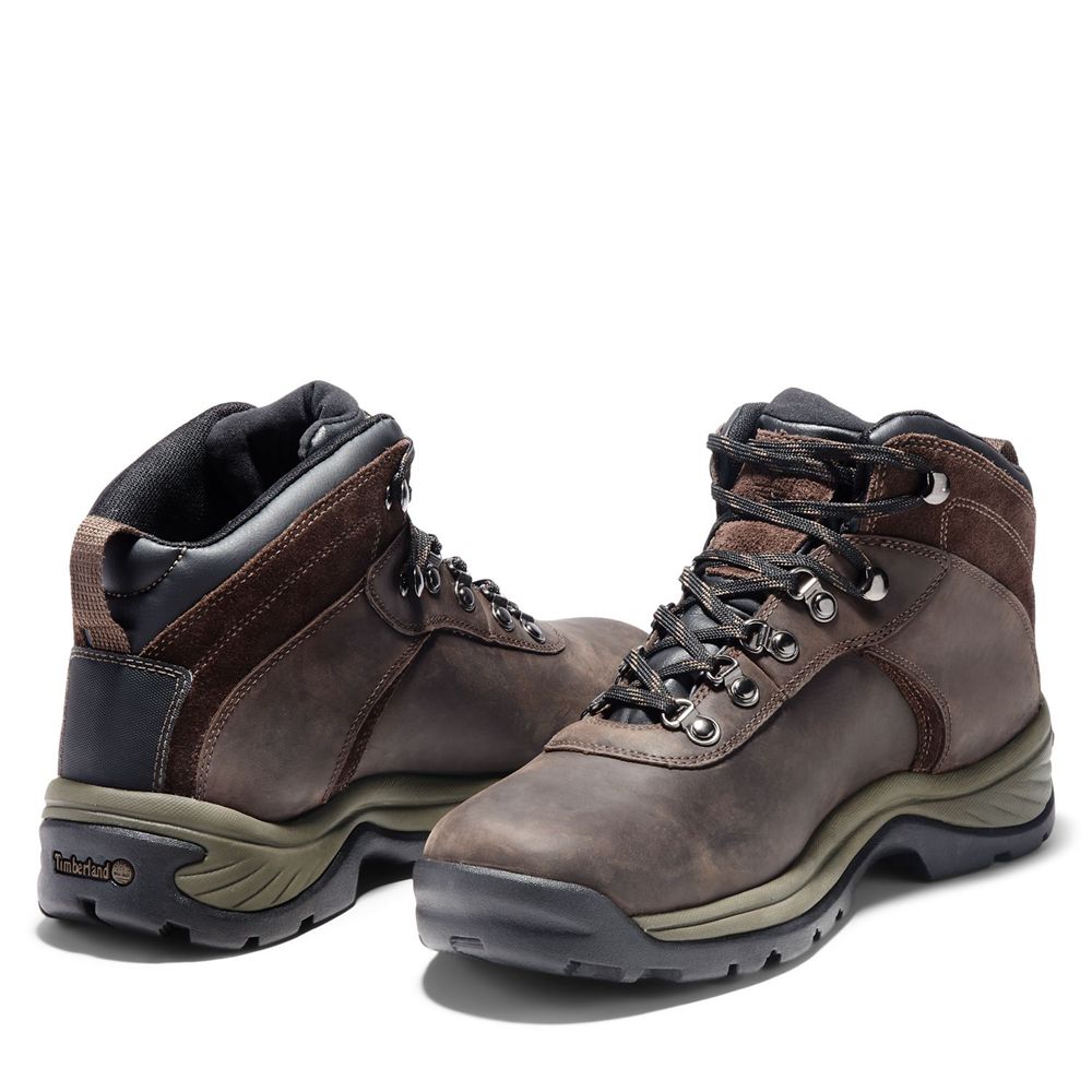 Bocanci De Drumeție Timberland Barbati Maro Inchis - Flume Mid Waterproof - Romania - CLAGJO372